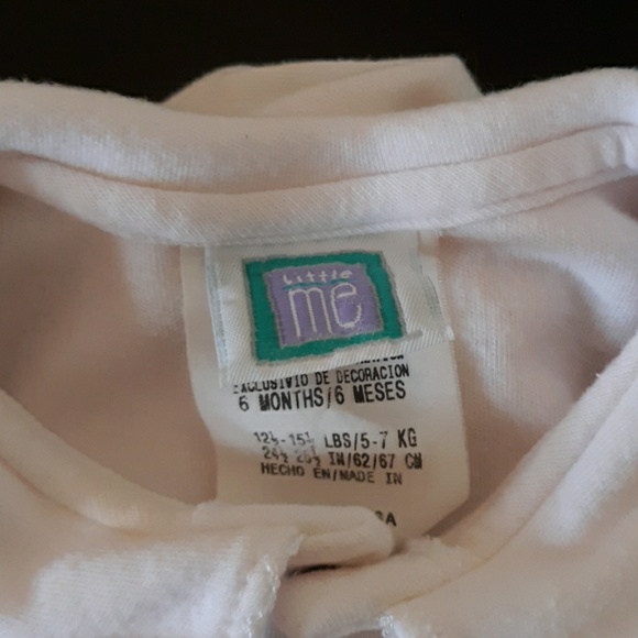 Little Me Teddy Bears White Sleeper, size 6 months - Picture 5 of 5